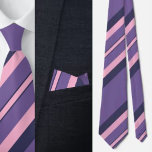 Corbata Patrón de bandas de corte coloridas<br><div class="desc">Colorida corbata del cuello del patrón de bandas cortas.</div>