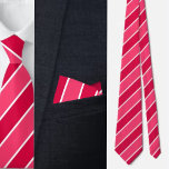Corbata Patrón de bandas de corte coloridas<br><div class="desc">Colorida corbata del cuello del patrón de bandas cortas.</div>