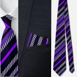 Corbata Patrón de bandas de corte coloridas<br><div class="desc">Colorida corbata del cuello del patrón de bandas cortas.</div>