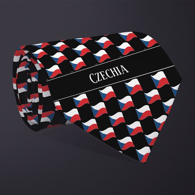Corbata Patrón de bandera checa ondulada (Subido por el creador)