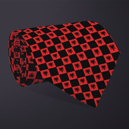 Corbata Patrón de bandera de Albania controlado
