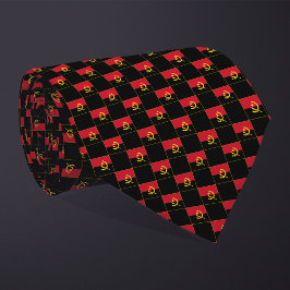 Corbata Patrón de bandera de Angola controlado