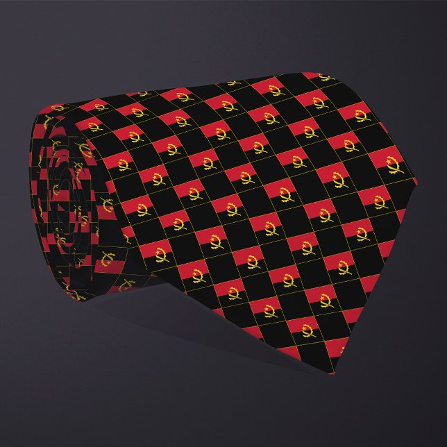 Corbata Patrón de bandera de Angola controlado (Subido por el creador)