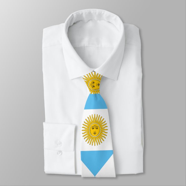 Corbata Patrón de bandera de Argentina (Atado)