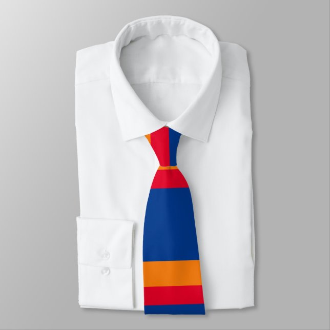 Corbata Patrón de bandera de Armenia (Atado)
