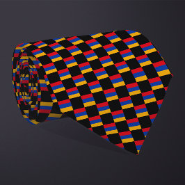 Corbata Patrón de bandera de Armenia controlado