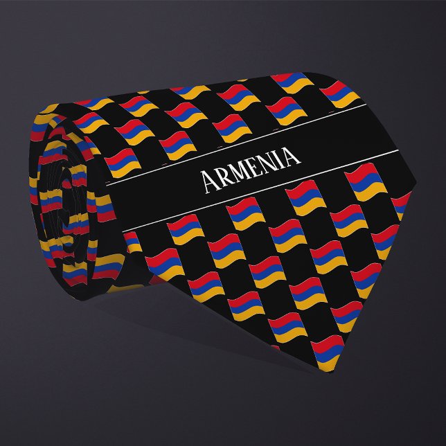 Corbata Patrón de bandera de Armenia ondulada (Subido por el creador)