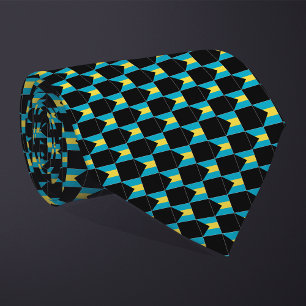 Corbata Patrón de bandera de Bahamas controlado