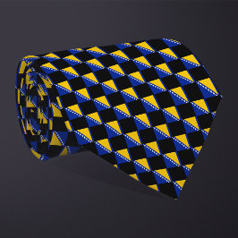 Corbata Patrón de bandera de Bosnia y Herzegovina controla