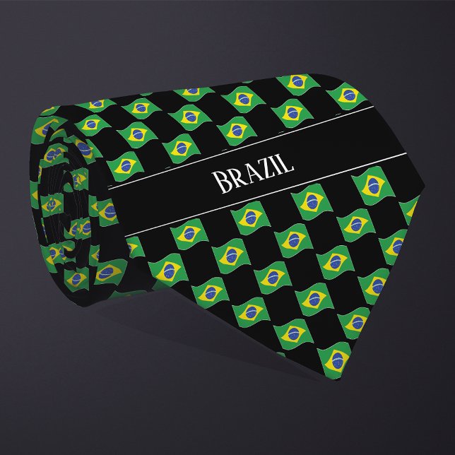 Corbata Patrón de bandera de Brasil ondulado (Subido por el creador)