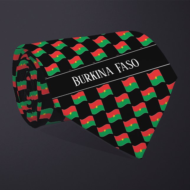 Corbata Patrón de bandera de Burkina Faso ondulado (Subido por el creador)