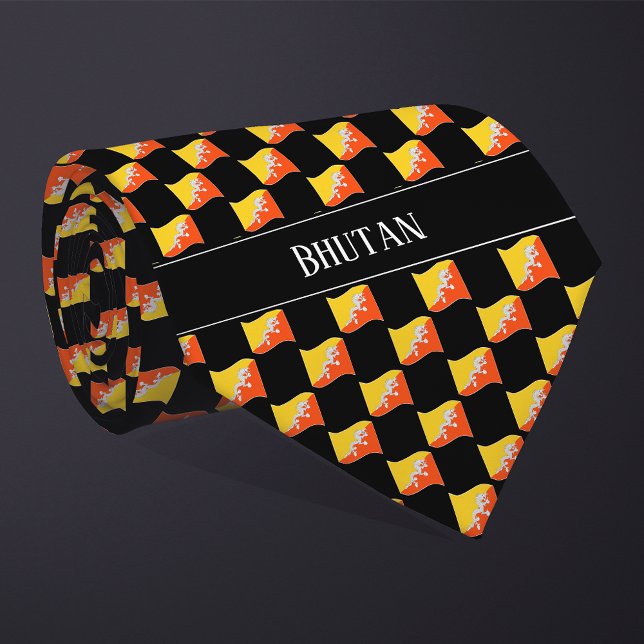 Corbata Patrón de bandera de Bután ondulado (Subido por el creador)