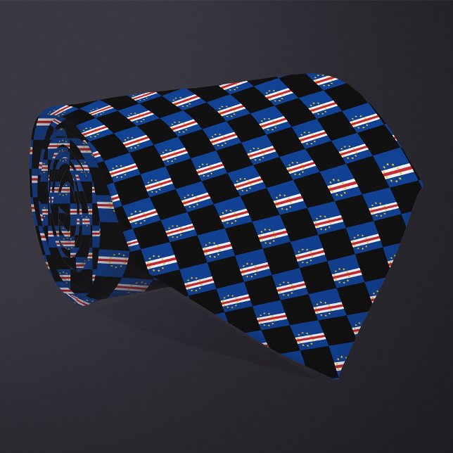 Corbata Patrón de bandera de Cabo Verde controlado (Subido por el creador)