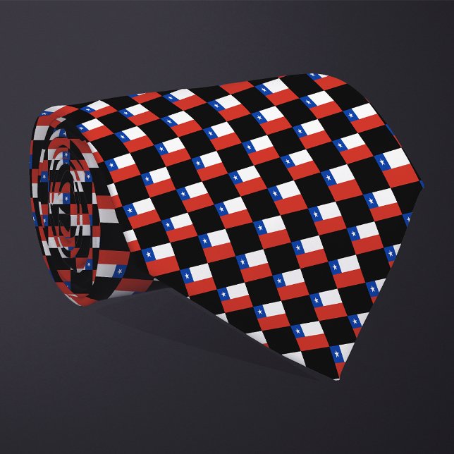 Corbata Patrón de bandera de Chile controlado (Subido por el creador)