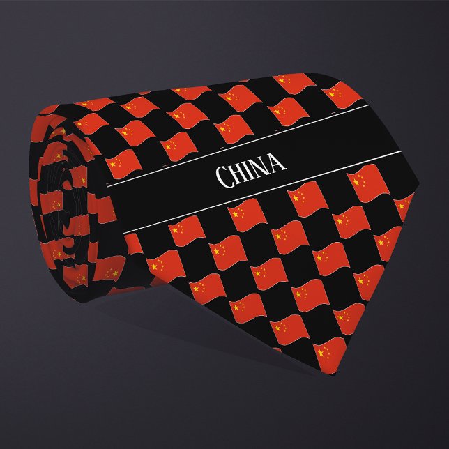 Corbata Patrón de bandera de China ondulada (Subido por el creador)