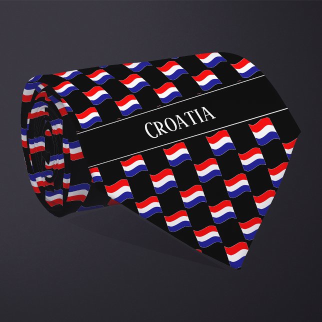 Corbata Patrón de bandera de Croacia ondulada (Subido por el creador)