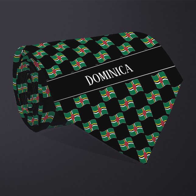 Corbata Patrón de bandera de Dominica ondulada (Subido por el creador)