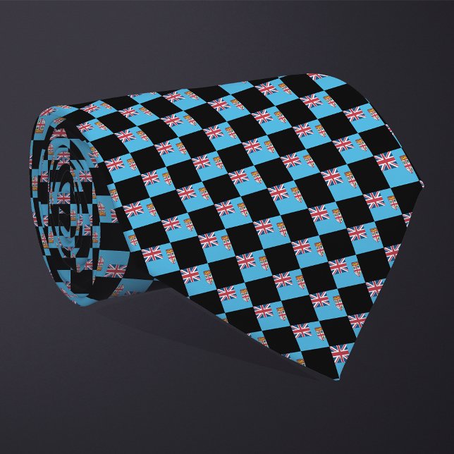 Corbata Patrón de bandera de Fiji controlado (Subido por el creador)