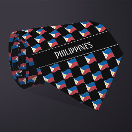 Corbata Patrón de bandera de Filipinas ondulado