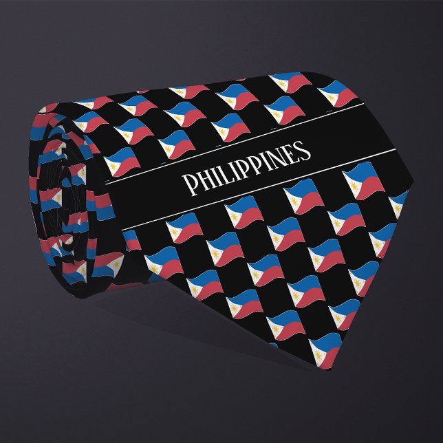 Corbata Patrón de bandera de Filipinas ondulado (Subido por el creador)