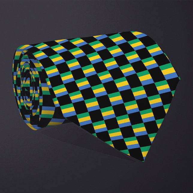 Corbata Patrón de bandera de Gabón controlado (Subido por el creador)
