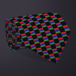 Corbata Patrón de bandera de Gambia controlado