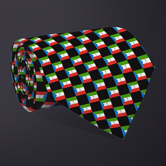 Corbata Patrón de bandera de Guinea Ecuatorial controlado (Subido por el creador)