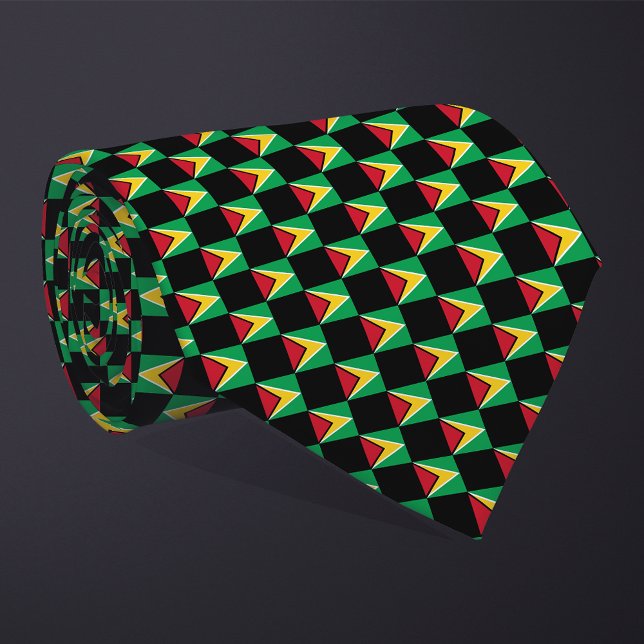 Corbata Patrón de bandera de Guyana controlado (Subido por el creador)