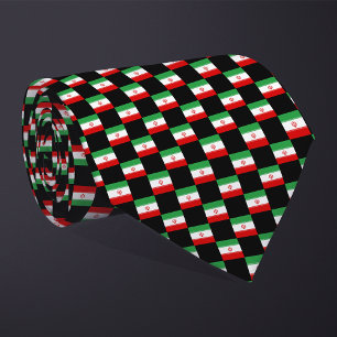 Corbata Patrón de bandera de Irán controlado