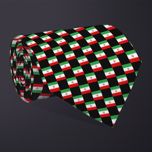 Corbata Patrón de bandera de Irán controlado (Subido por el creador)