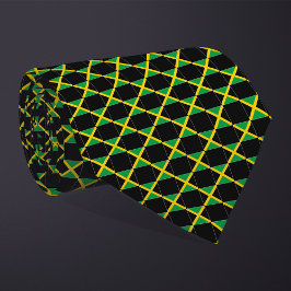 Corbata Patrón de bandera de Jamaica controlado