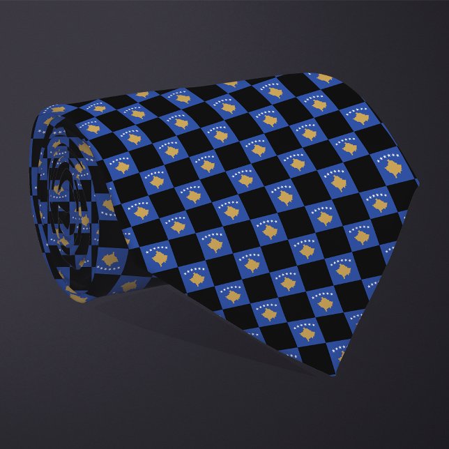 Corbata Patrón de bandera de Kosovo verificado (Subido por el creador)
