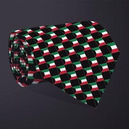 Corbata Patrón de bandera de Kuwait verificado