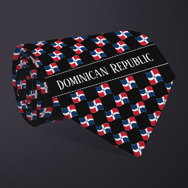 Corbata Patrón de bandera de la república dominicana ondul