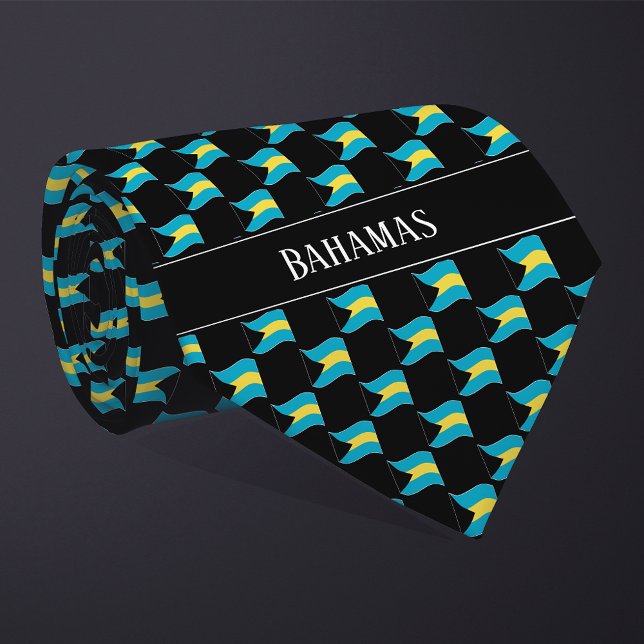Corbata Patrón de bandera de las Bahamas ondulado (Subido por el creador)