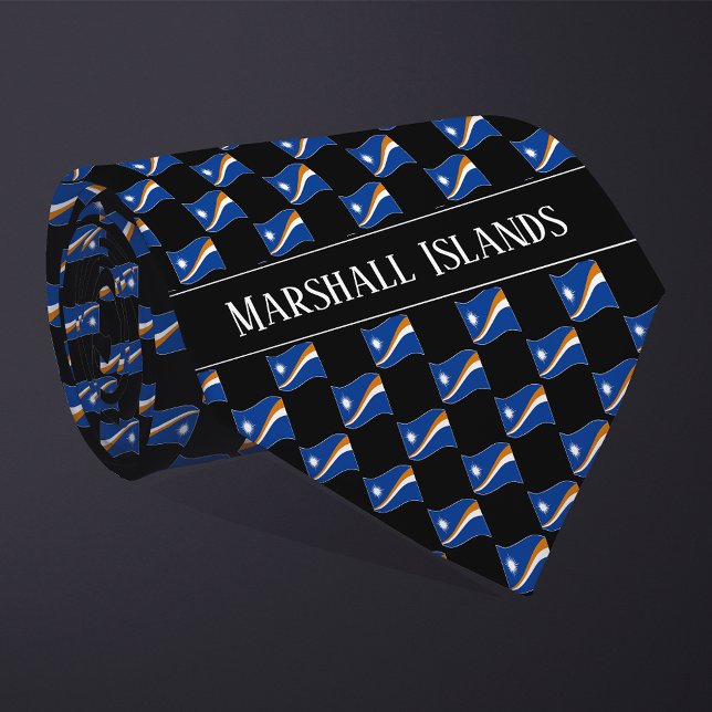 Corbata Patrón de bandera de las Islas Marshall onduladas (Subido por el creador)