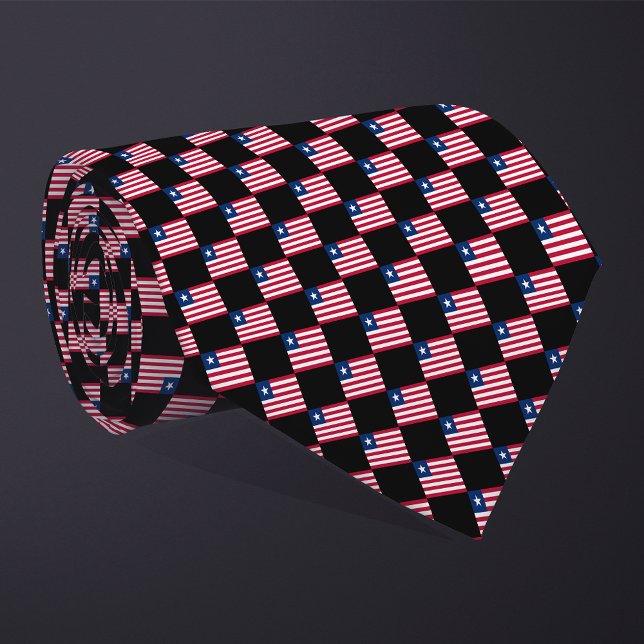 Corbata Patrón de bandera de Liberia controlado (Subido por el creador)