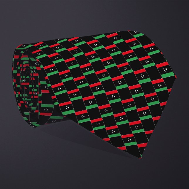 Corbata Patrón de bandera de Libia controlado (Subido por el creador)