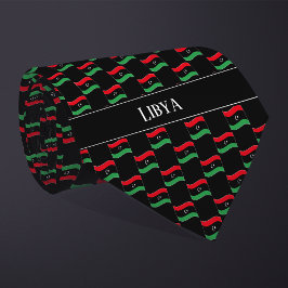 Corbata Patrón de bandera de Libia ondulada