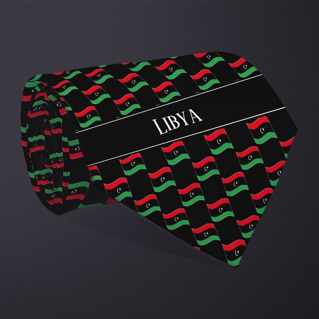 Corbata Patrón de bandera de Libia ondulada (Subido por el creador)