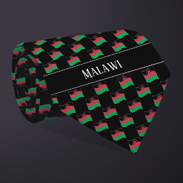Corbata Patrón de bandera de Malawi ondulado