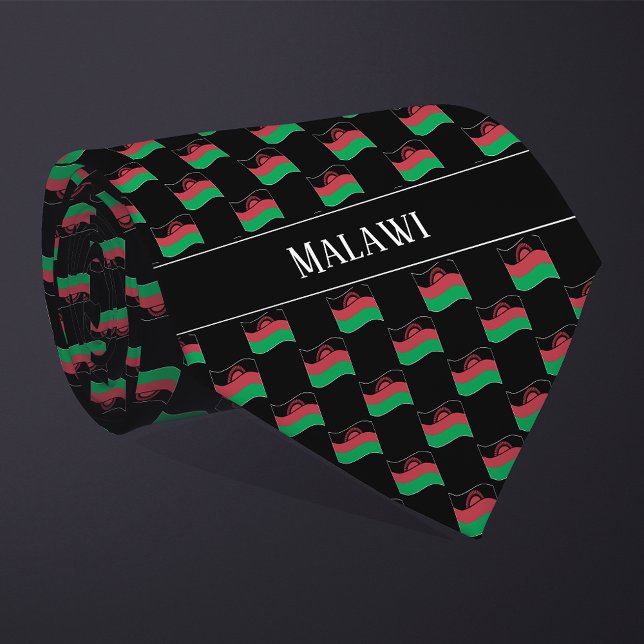 Corbata Patrón de bandera de Malawi ondulado (Subido por el creador)