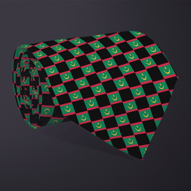 Corbata Patrón de bandera de Mauritania controlado (Subido por el creador)