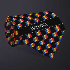 Corbata Patrón de bandera de Moldavia ondulada