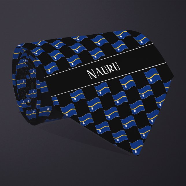 Corbata Patrón de bandera de Nauru ondulada (Subido por el creador)