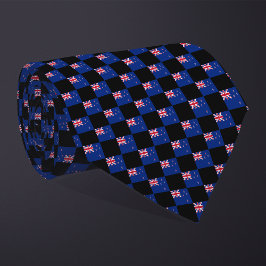 Corbata Patrón de bandera de Nueva Zelanda controlado
