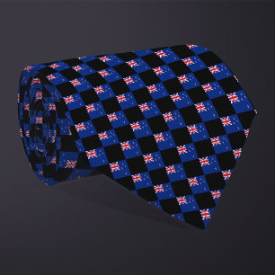 Corbata Patrón de bandera de Nueva Zelanda controlado