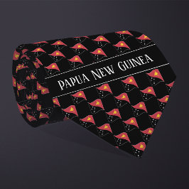 Corbata Patrón de bandera de Papúa Nueva Guinea ondulado