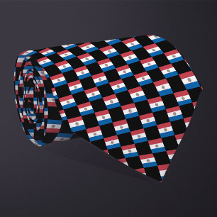 Corbata Patrón de bandera de Paraguay controlado