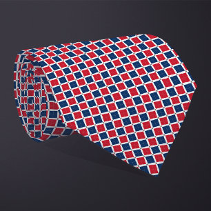 Corbata Patrón de bandera de República Dominicana